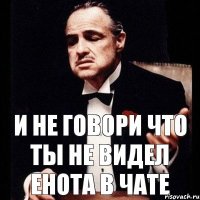 и не говори что ты не видел енота в чате