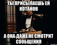 ты присылаешь ей котанов а она даже не смотрит сообщения