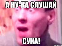 а ну-ка слушай сука!