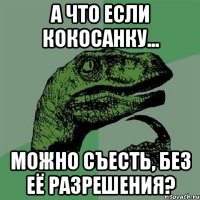 а что если кокосанку... можно съесть, без её разрешения?