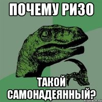 почему ризо такой самонадеянный?