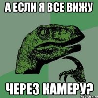 а если я все вижу через камеру?