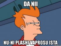 da nii nu-ni plashi vaprosu ista