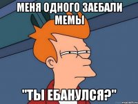 меня одного заебали мемы "ты ебанулся?"