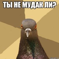 ты не мудак ли? 