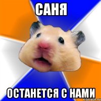 саня останется с нами