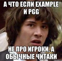 а что если example и pgg не про игроки, а обычные читаки