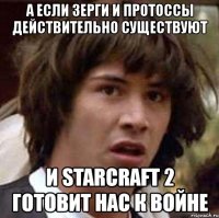 а если зерги и протоссы действительно существуют и starcraft 2 готовит нас к войне