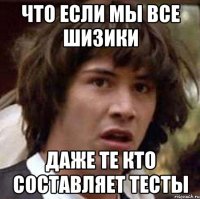 что если мы все шизики даже те кто составляет тесты