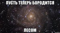 пусть теперь бородится лесом