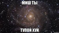 миш ты тупой хуй