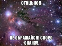 стицько!! не ображайся! скоро скажу!