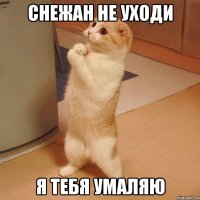 снежан не уходи я тебя умаляю