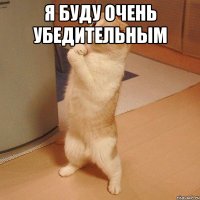 я буду очень убедительным 