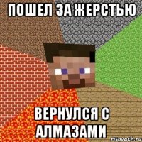 пошел за жерстью вернулся с алмазами