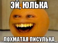 эй, юлька лохматая писулька