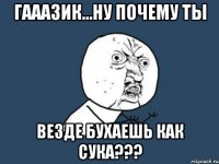 гааазик...ну почему ты везде бухаешь как сука???