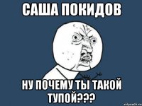 саша покидов ну почему ты такой тупой???