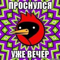 проснулся уже вечер