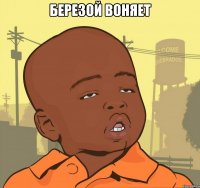 березой воняет 