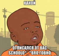 какой отписался от вас schoolo^_^bro говно