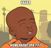 какая номенклатура ???