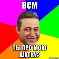 всм ты про мою шутку?