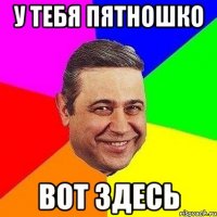 у тебя пятношко вот здесь