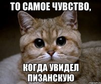 то самое чувство, когда увидел пизанскую