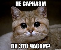 не сарказм ли это часом?