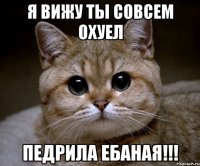 я вижу ты совсем охуел педрила ебаная!!!