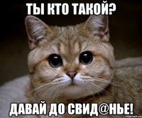 ты кто такой? давай до свид@нье!