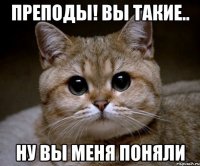 преподы! вы такие.. ну вы меня поняли