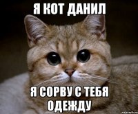 я кот данил я сорву с тебя одежду