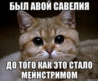 был авой савелия до того как это стало мейнстримом