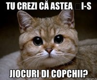 tu crezi că astea ți-s jiocuri di copchii?