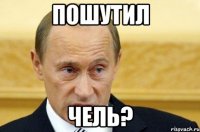 пошутил чель?