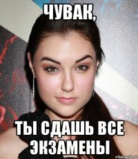 чувак, ты сдашь все экзамены