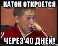 каток откроется через 40 дней!