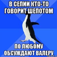 в сепии кто-то говорит шепотом по любому обсуждают валеру