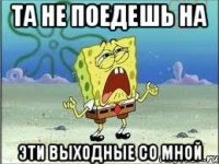 та не поедешь на эти выходные со мной