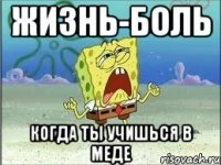 жизнь-боль когда ты учишься в меде