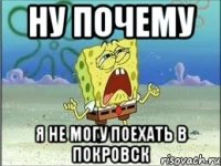 ну почему я не могу поехать в покровск