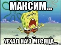 максим... уехал на 3 месяца...