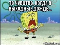 то чувство, когда в выходные дождь... 