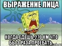 выражение лица когда едешь 270 км что бы 3 раза проебать.