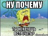 ну почему ты не хочешь встречать?