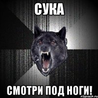 сука смотри под ноги!