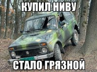 купил ниву стало грязной