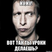 ну,ну! вот так ты уроки делаешь?